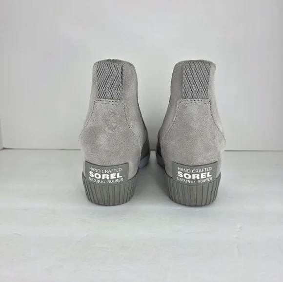 Sorel Women's Out N About Slip-On Casual Wedge Heeled Boot Grey White Size 8.5 - Picture 9 of 15